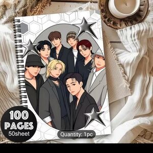 Kpop Boys Sprial Notebook
